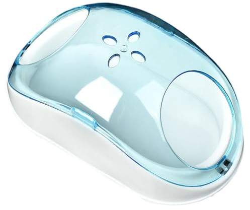 Hamster Sand Bath Box - Dammtät Synlig Chinchilla kattlåda | Bärbart badkar Stort multifunktionellt hamsterbadrum för Chinchilla Dust Bath