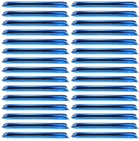 Kisangel 32 Pcs Inflatable Cheering Sticks, Blue Aluminum Film Team Spirit Boom Noise Makers, 23.6 Inch Fan Noisemakers for Sports Events, Football, Basketball, Party Cheers