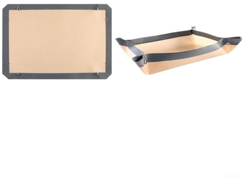 Tappetino da forno in fibra di silicone ispessito per biscotti, macaron, pane, pasticcini, arrosti, pollo, non riutilizzabile, strumento da cucina sostenibile (30 x 21 grigio)