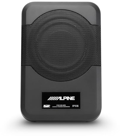 Alpine PWE-S8-MRN Box subwoofer compatto da 8 pollici con design impermeabile IPX6