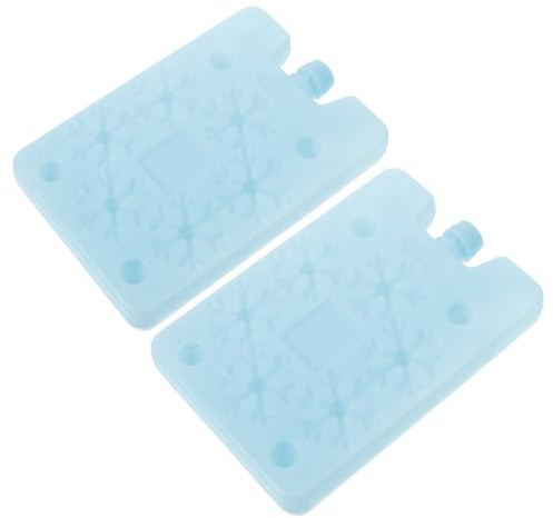 ULTECHNOVO 2 Pièces Bac à Glace Pratique pour Congélateur Réutilisable en PE, Blocs Réfrigérants Rapides pour Boîte à Lunch Isotherme, pour Fête Estivale et Journées Chaudes