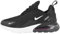 Nike Herren Air Max 270 Sneaker, Black/Anthracite-White-Solar Red, 42 EU