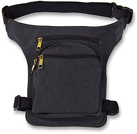 AHR QUALITY Beintasche Motorrad hüfttasche Herren Damen Multitaschen Beinbeutel Taktische Tasche Taktische Gürteltasche Outdoor-Werkzeugtasche Fahrrad Multifunktionstasche für Wandern Schwarz