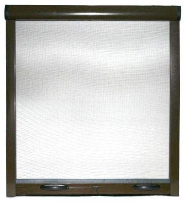 Zanzariere A Rullo Scorrevole Verticale Riducibile Cassonetto 32 mm 8017 colore Marrone