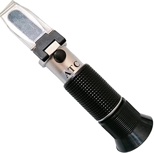 SIO Refractómetro Automoción Profesional 5 en 1 para Anticongelante, AdBlue, Electrolito de Batería y Líquido Limpiaparabrisas – Medidor Densidad y Punto de Congelación con Calibración Manual