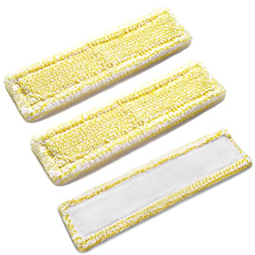 3 Pack Window Vac Cleaning Pads for Karcher Replacement Microfibre Cleaning Mop Cover Cloths Compatible with Karcher WV2 WV5 WV6 Plus Premium Accessories((ONLY for The Spray Bottle with Velcro)