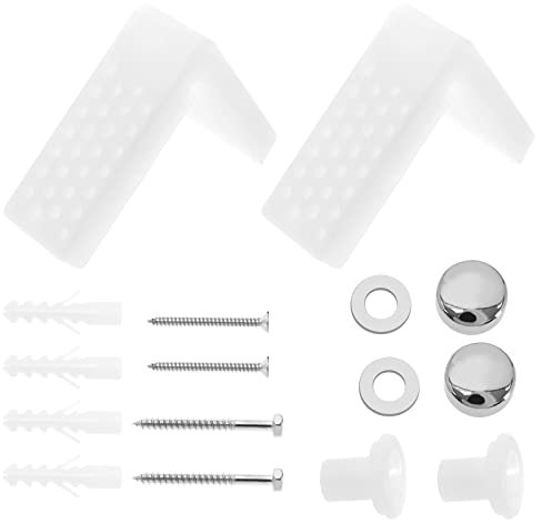The Lord of the Tools Set di 2 set di bulloni di fissaggio per WC a forma di L, bulloni di fissaggio per bidet per servizi igienici di ricambio per bagno e accessori per bagno
