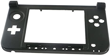 Boîtier pour Nintendo New 3DS XL LL, Remplacement de la Partie Inférieure du Cadre Central du Boîtier de la Console de Jeu 3DS XL (Noir)