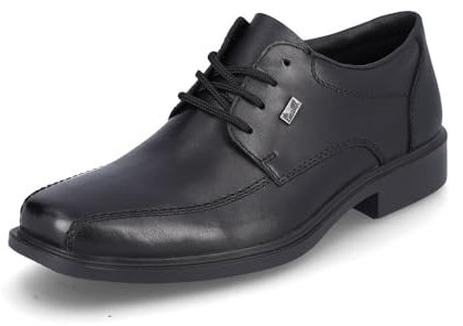 Rieker Herren Businessschuhe B0013, Männer Schnürschuhe, wasserabweisend, riekerTEX,lace-up Shoes,schnürer,Anzugschuhe,schwarz (00),44 EU / 9.5 UK