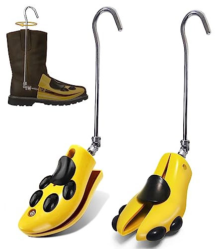 Masvan Shoe Stretchers for Men Women Calf Boots, Adjustable Cowboy Boot Height And Loosen Toe Boxs, Professional Shoe Tree Instep Expander for Hiking Working Boots,Small