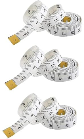 3PCS Tape Measure 150X2.0cm Body Measuring Tape Measuring Tape for Body Measurements Tape Measure Sewing Soft Ruler measurement Tape for Sewing Waist Circumference Tailors Tape(White)