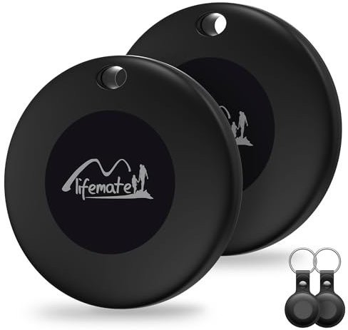 LifeTag Schlüsselfinder IOS Tracker GPS Ortungsgerät Anti Verlust Locator Standortverfolgung von Haustieren Echtzeit Überwachungssystem Kompatibel mit iOS iPhone/iPad/Mac