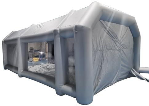 Aufblasbare Lackierkabine Zelt Luftzelt Campingzelt 28x15x10 Mobile tragbare，Oxford-Gewebe Sprühfarbe Außenzelt，für Auto Partys Aktivitäten im Freien (13Ft)