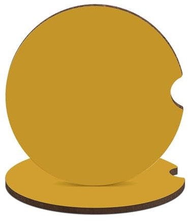 2 posavasos para coche, antideslizantes, absorbentes, color amarillo natural, accesorios universales para portavasos de coche con base de corcho de 2.6 pulgadas