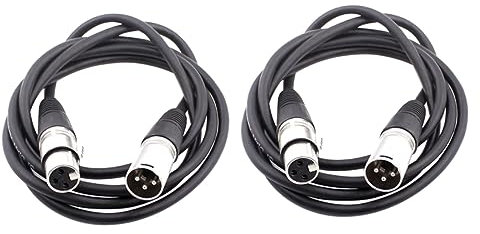 Abaodam 10m Portable Xlr Mikrofonkabel Männlich Zu Weiblich Geschirmt Für Mixer Und Lautsprecher Langlebig Optimale Audioübertragung Schwarz