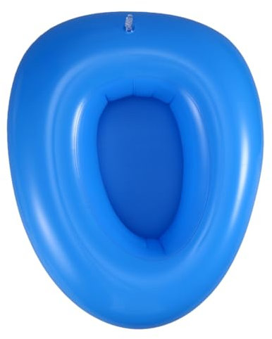 FRCOLOR Vasca Da Toilette Gonfiabile Portatile Blu Per Anziani Allettati Superficie Liscia Facile Da Pulire Per Casa Ospedali e Case Di Riposo