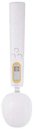 Cuillère de pesée électronique de cuisine avec écran LCD réglable de haute précision - Gadgets de cuisine (blanc)
