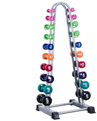 GCGC Hantelständer, Robuster 10-stufiger Hantelhalter, Nur Ständer, Hantel-Organizer, Tragkraft 300 Kg, for Krafttraining Zu Hause, Krafttraining (Hanteln Nicht Im Lieferumfang Enthalten)
