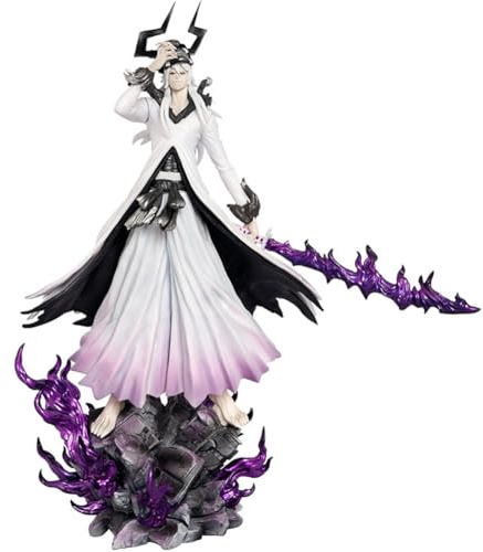 Kurosaki Ichigo Figur Hollow Ichigo Figurine Anime White Ichigo Figuren Modell, Movable Change Accessories Super Action Statue Kämpfer Sculpture mit Basis Sammlerstücke Decoration Geschenk 31CM