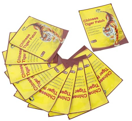 Dioche Chinese Herbal Heat Patches Lasting Warm Pain Relief for Athletes Workers Drivers 80 Counts Nonwoven Ceramic Powder Plaster