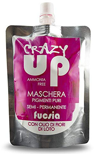 Crazy Up Maschera Colorante Senza Ammoniaca Semipermanente per Capelli - Fucsia - 200 ml
