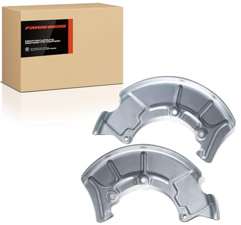 Frankberg 2x Brake Disc Cover Front Left Right Compatible with A3 TT Leon Toledo II O.c.t.a.v.i.a I B.o.r.a Golf IV New Beetle 1996-2014 | Compatible with: Golf IV Variant 1J5, New Beetle 1C1 9C1, TT 8J3, New Beetle Cabriolet 1Y7, B.o.r.a Variant 1J6