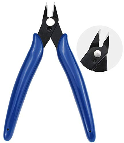 Kalim 5'' Mini Wire Cutter, Precision Flush Cutter, Strong and Sharp Side Cutting pliers with an Opening Spring, Ideal for Ultra-fine Cutting Needs