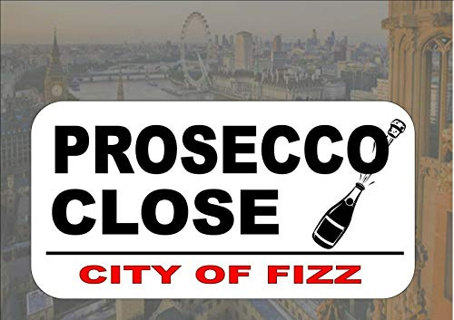 Inga Prosecco Novelty Reproduction Street Sign Prosecco Novelty Wall Plaque Decoration Props Plaque 8X12 inch