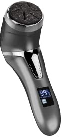 Callus Vac Max Negro Lima Eléctrica Pies Succión al vacío Dispositivo pedicura 2 velocidades pantalla LCD 3 Rodillos de repuesto IPX7 Pedicura eléctrica Lima Pies Durezas Eliminar callos.
