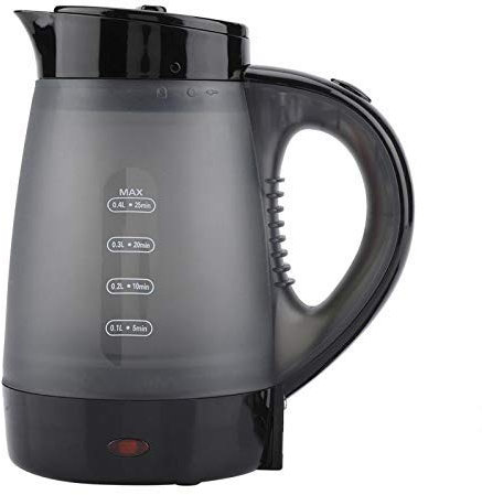 HODAGES Bouilloire électrique 0.4l/400 ML Mini Bouilloire de Voyage Bouilloire électrique Transparente Chauffage Rapide de l'eau bouillante Bureau à Domicile 220 v