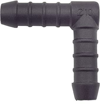 10 x YOU.S Original Schlauchverbinder Zwischenstück RGV Ø 10 mm 90° Winkel - L Form