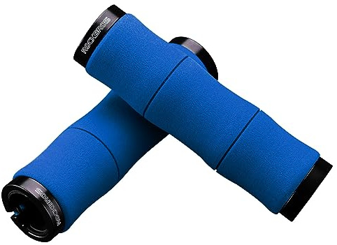 ROCKBROS Fahrradgriffe, MTB Griffe aus EVA-Schaumstoff, rutschfester Lenkergriff, Lock-On Design, geeignet für Fahrrad, MTB, Rennrad, E-Bike, 22 mm Lenker, Fahrradzubehör