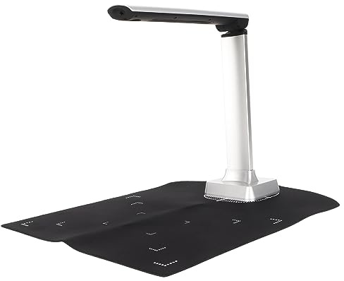 Dokumentskanner 12MP, Lyftbar Bärbar USB-bokdokumentskanner med OCR-funktion, HD-kamera och LED-ljus, Textigenkänning, Projektion och Videoinspelning