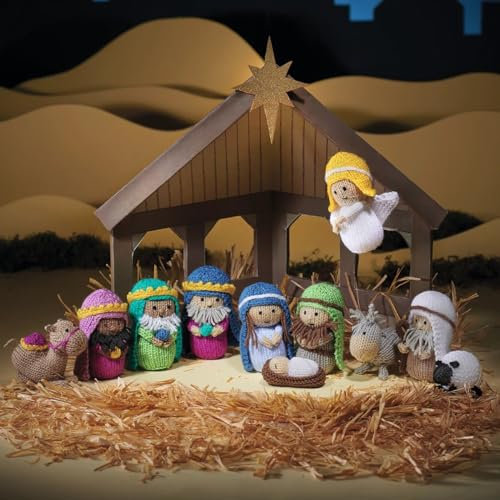 Christmas Nativity And Christmas Mice Knitting Pattern