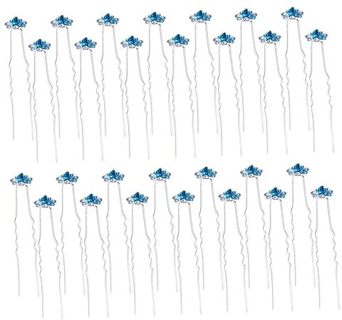 Ipetboom 40pezzi Fermagli Per Strass Forma Eleganti Per Donne e Ragazze Accessori Decorativi Per Acconciature e Occasioni Formali Lago