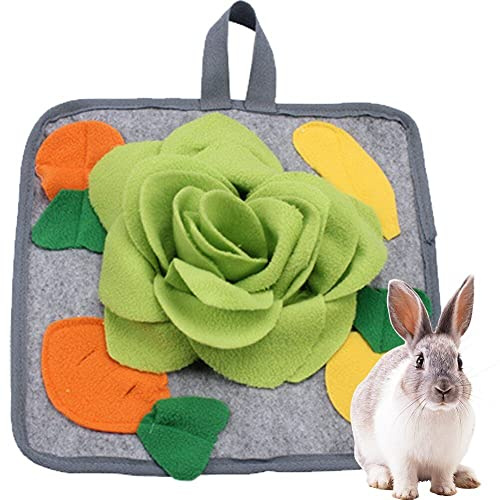 Kaninchen-futtermatte, Waschbare Schnüffelmatte Für Kaninchen, Haustier, Schnüffelkissen, Bettspender Für Kaninchen, Hasen, Meerschweinchen, Chinchillas, Frettchen