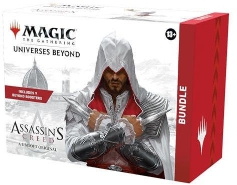 Magic: The Gathering – Assassin’s Creed Bundle | 9 Beyond-Booster + Zubehör | Sammelkartenspiel ab 13 (English Version)