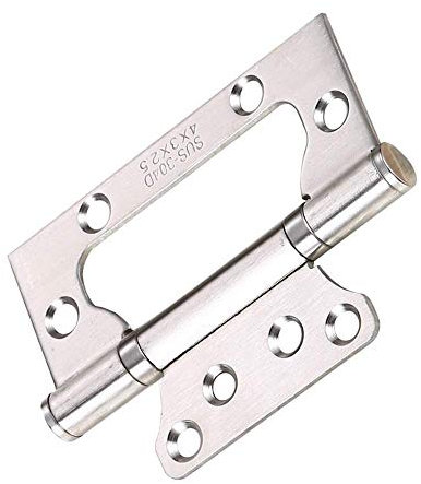 LXYDPZ Türscharniere, Fensterscharniere, 10 Stück, bündige Scharniere für Haustüren, drehbares Kugellager, Edelstahl, stumm, für Innentüren für Schranktüren (Silber, 10,2 cm)