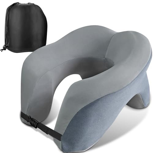 WwuHua Nackenkissen Flugzeug,Nackenkissen Memory Foam, Tragbares Reisekissen，Nackenstütze mit Bequemen Stoffen，Nackenhörnchen Erwachsene für Langstreckenflüge, Camping, Filmschauen