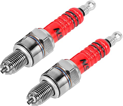 Orolotay 2Er Pack Racing 3 Elektroden Zündkerze A7Tc Für 50Ccm 110Ccm 125Ccm 150Ccm ATV Roller Dirt Bike Go Kart