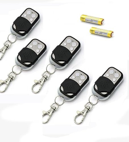 5 TELECOMANDI PER CANCELLO UNIVERSALE 433,92MHZ+2 BATTERIE OMAGGIO NB.non duplica i telecomandi A CODICE VARIABILE-ASSICURATI CHE IL TUO NON SIA PROTETTO-ISTRUZIONI IN ITALIANO-ASSISTENZA TELEFONICA