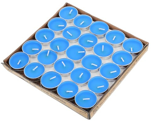 CLISPEED 50pièces Bougies Votives Rondes Décoratives Pour Mariages Yoga Et Éclairage Urgence Lot De Bougies De Maison Table