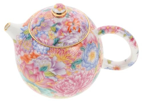 LOPUNER Tetera de Cerámica Chino con Floral Casa Oficina Kungfu Utensili Cerámica Infusiones