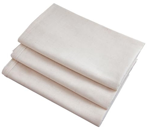 NUOBESTY 3pièces Mousseline Alimentaire Multi-usage Chiffons Filtre Réutilisables Pour Fromage Yaourt Filtration Cuisine