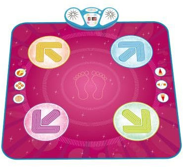 COSTWAY Alfombra de Baile, Tapete de Baile Electrónico para Niños y Niñas de 3+ Años, Alfombra Musical con 3 Modos de Juego, 8 Músicas de Fondo, Pantalla de Puntuación y Volumen Ajustable