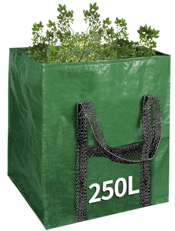 Grand sac à déchets de jardin très résistant avec poignées (250 L (60 x 60 x 70 cm)