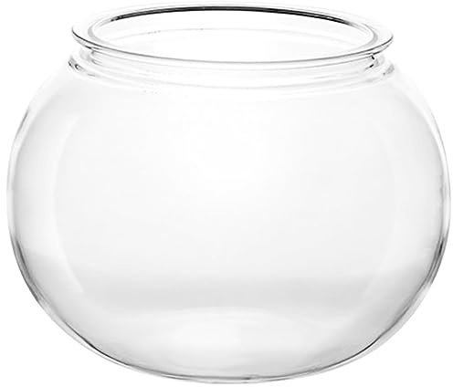 Gatuida Klarer Runder Plastikfischtank Bruchsicherer Aquarium für Goldfische und Dekoration Vielseitig Einsetzbar als Vase für Blumen und Deko für Zuhause und Büro