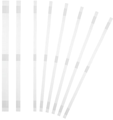 PATIKIL 8x285mm Thermal Binding Strips, 20PCS Glue Strips Tape Hot Melt Adhesive with Mesh Backing for Book Binding Repair Albums Pictures Files Crafts A4 Letter Size, White