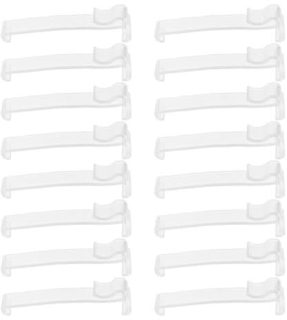 TOPBATHY 30 Piezas Clips Transparentes para Cortinas Clips Ocultos para Lamas Verticales y Horizontales Soporte para Cortinillas Accesorios para Ventanas Hogar Oficina