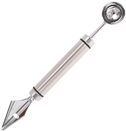 Set de Cuillères Parfaites pour,Double Cuillère Parisienne en Acier Inoxydable pour Pastèque - Pour Sorbet Glace Dessert à Servir Pitaya Kiwi Tomates - Ustensile de Cuisine et Service à Table